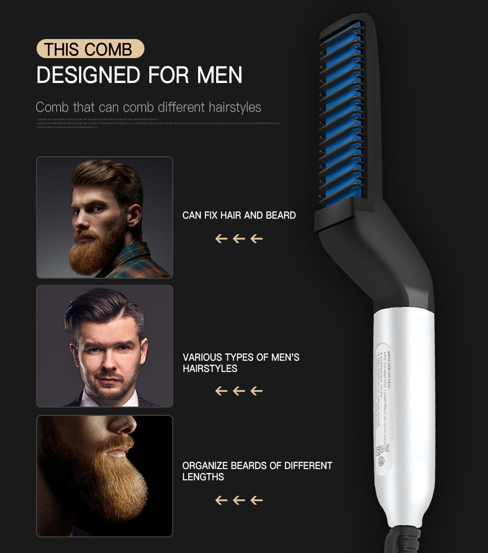 Beard Straightener Comb Brush Electric Multifunctional Hair Mini Hair Straightener
